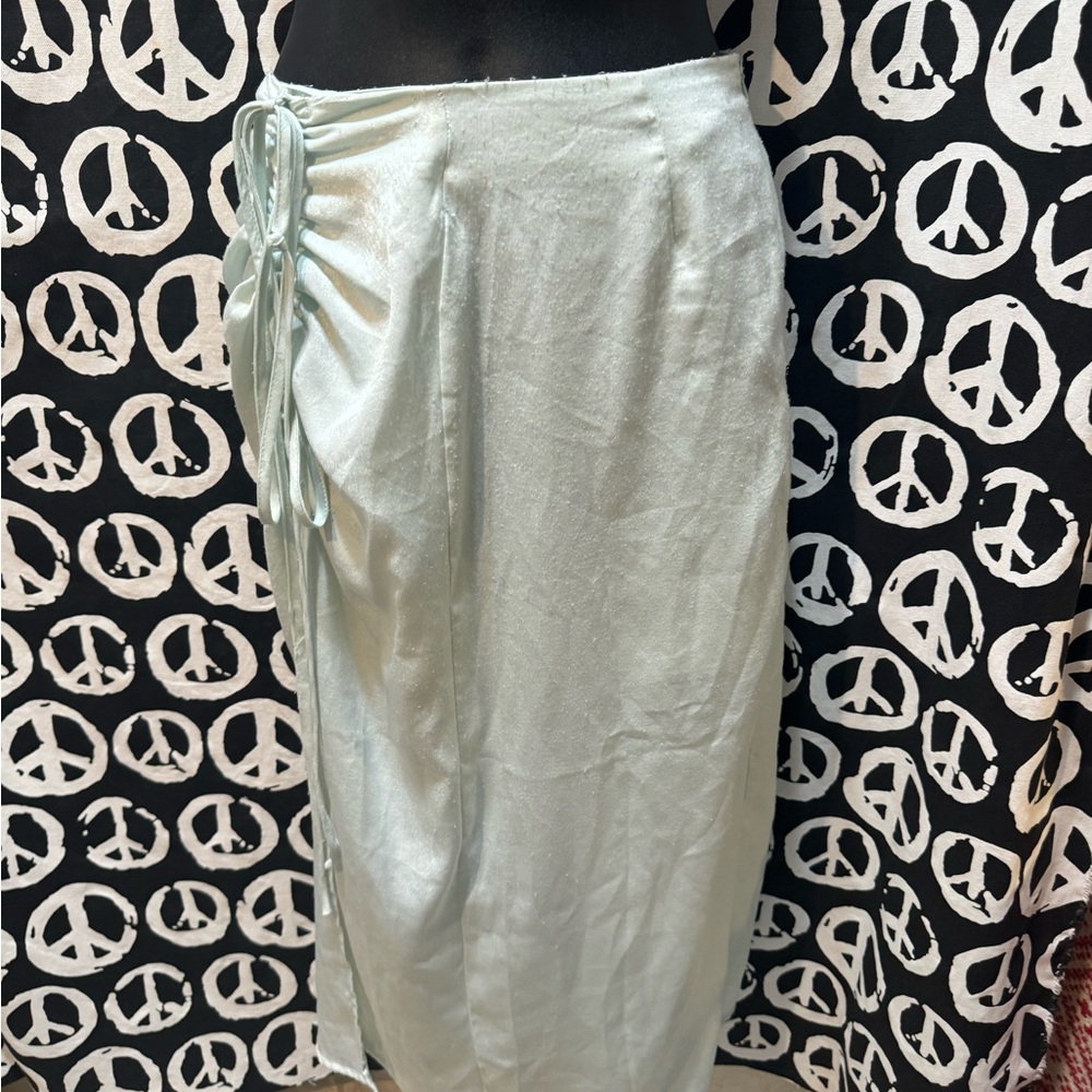Pastel green skirt